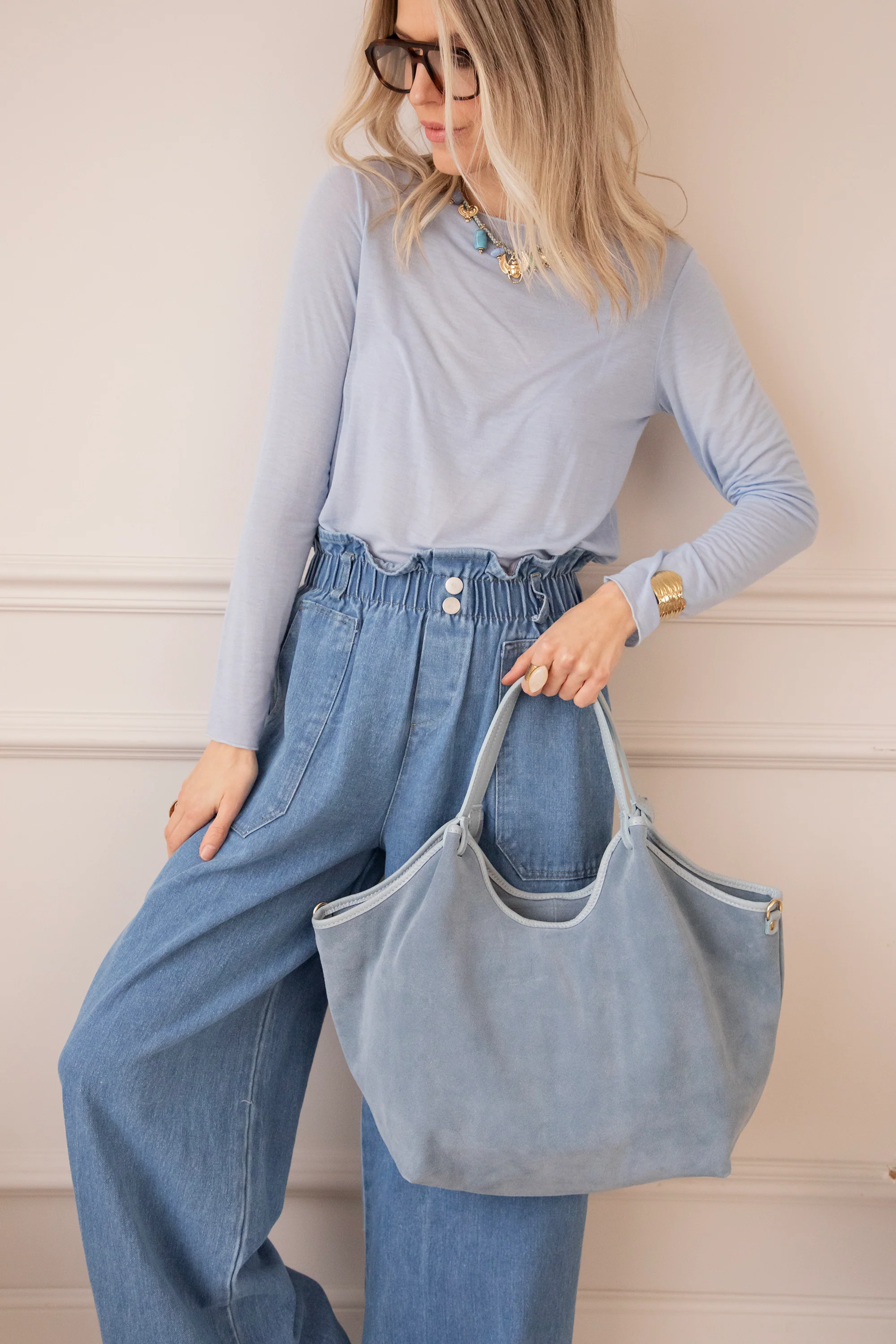 Syma Suede Blue - Handtas - Image 4