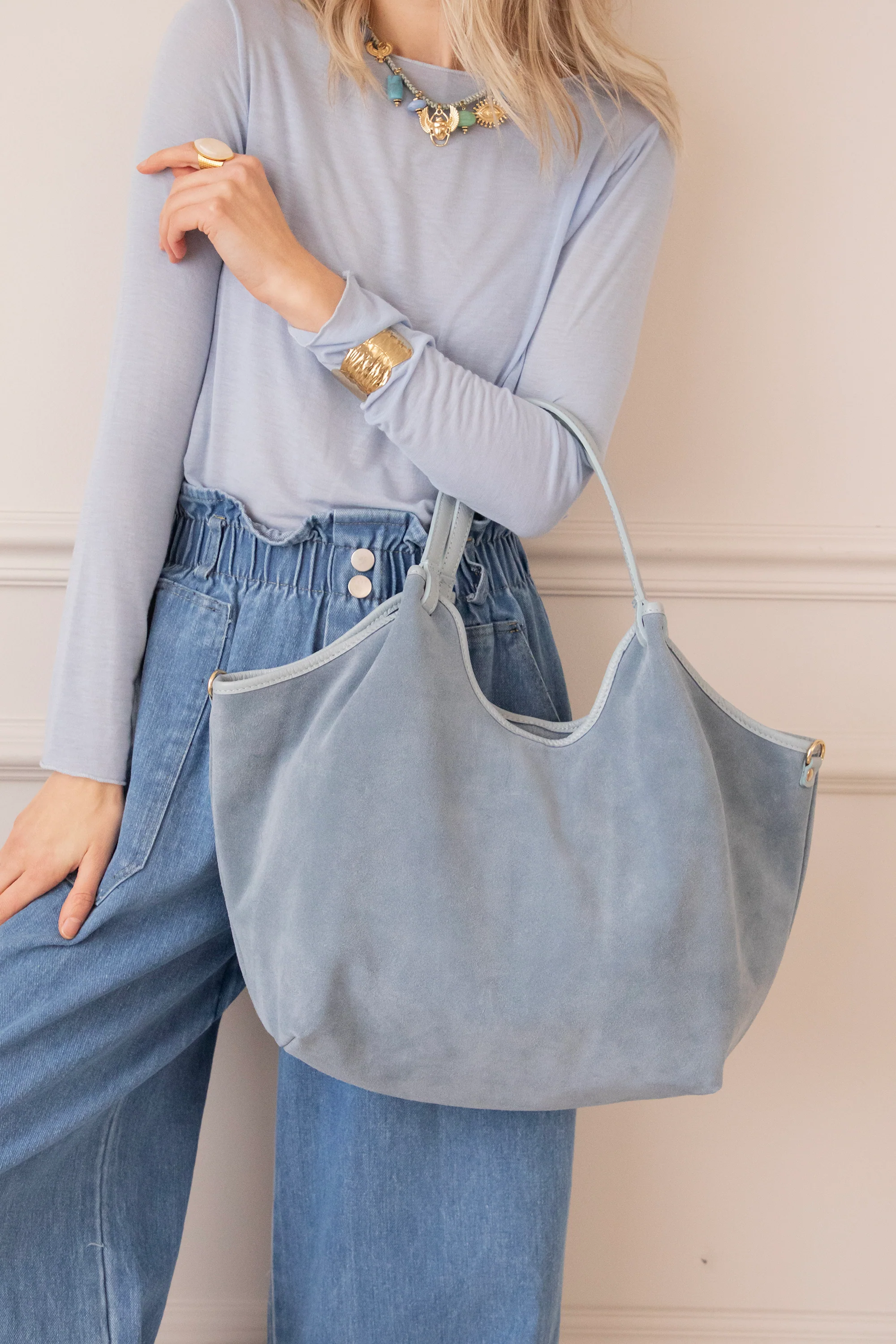 Syma Suede Blue - Handtas - Image 5