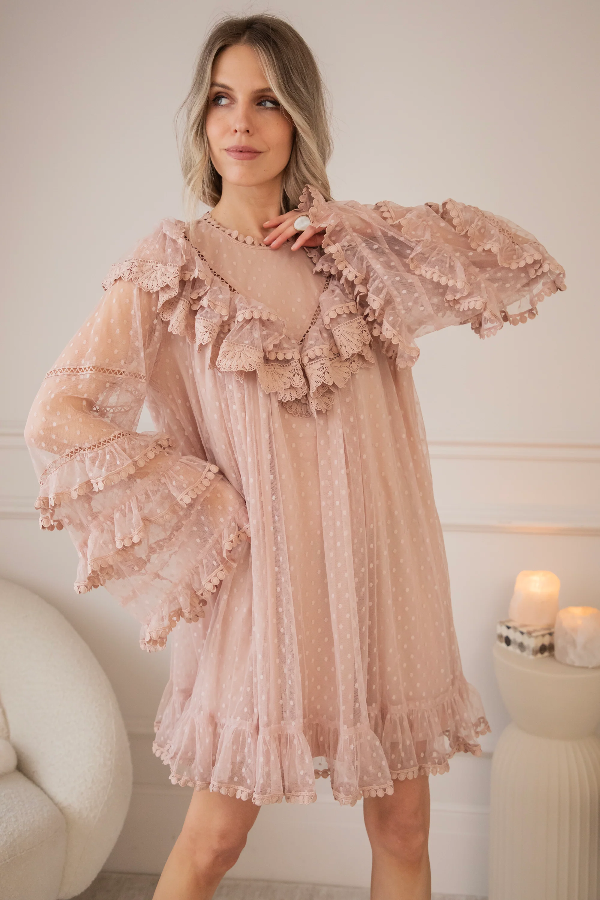 Tule Dreams Old Pink - Jurk - Image 8