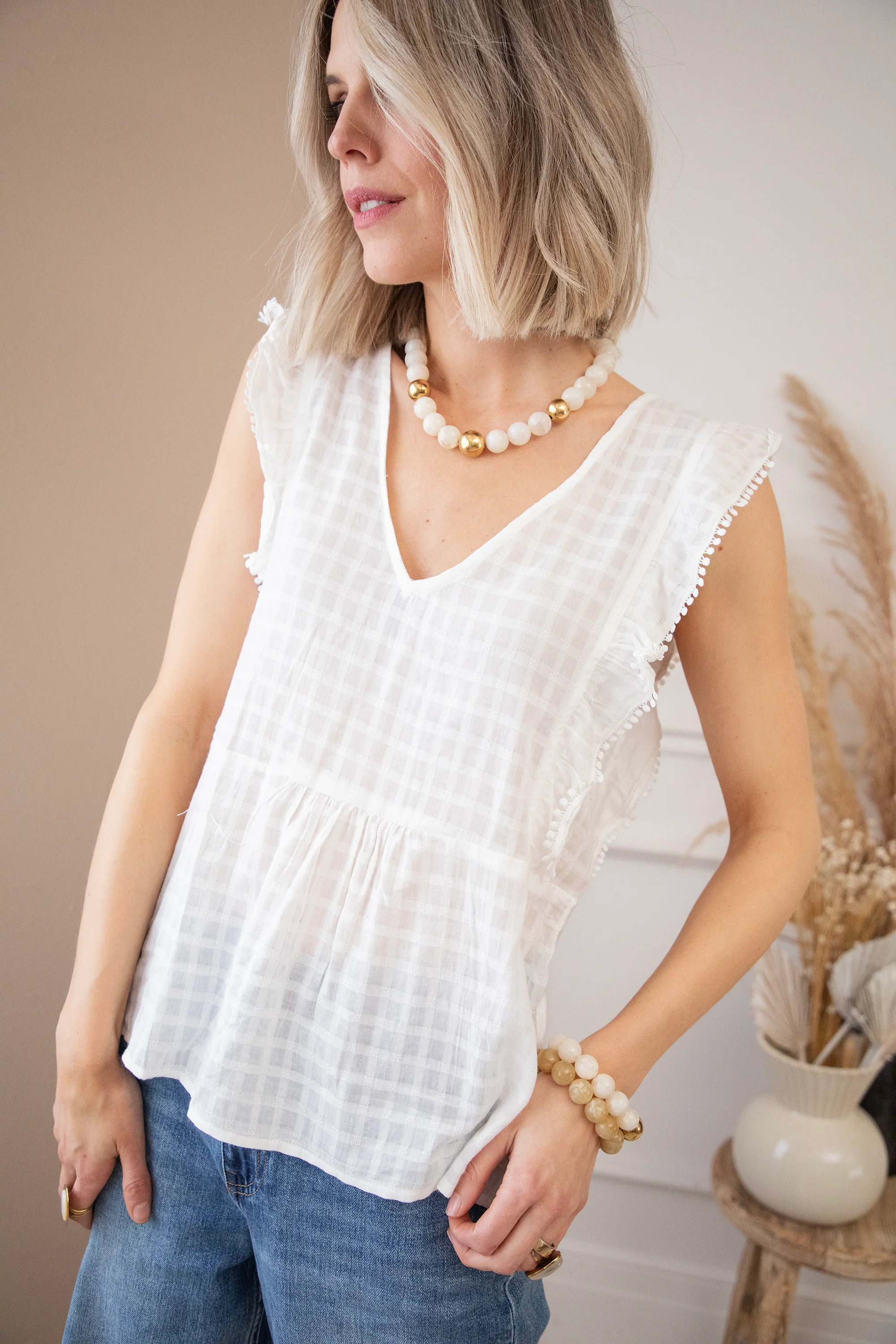 Vida White - Top - Image 3