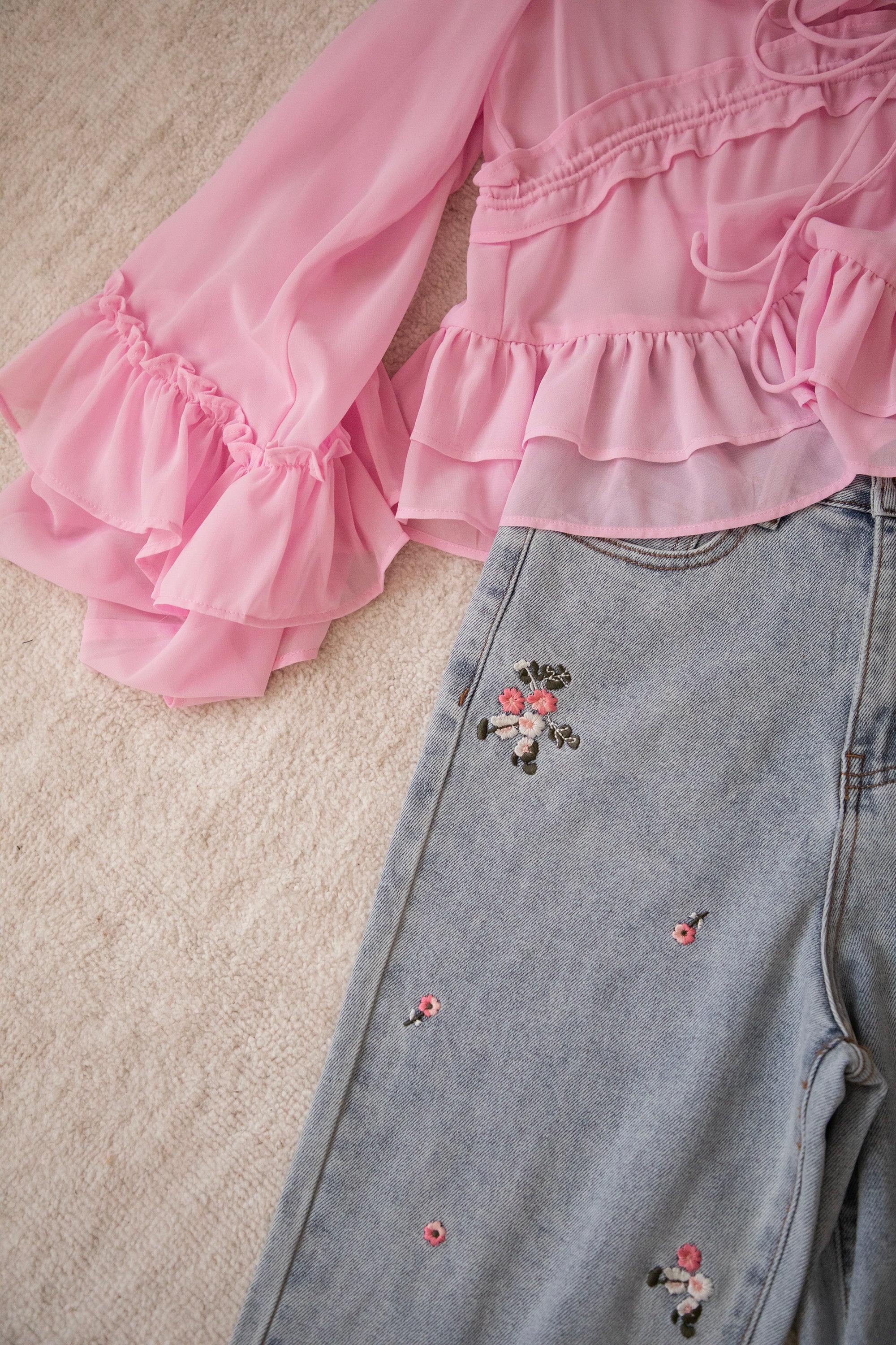 Volantina Pink - Blouse - Image 12