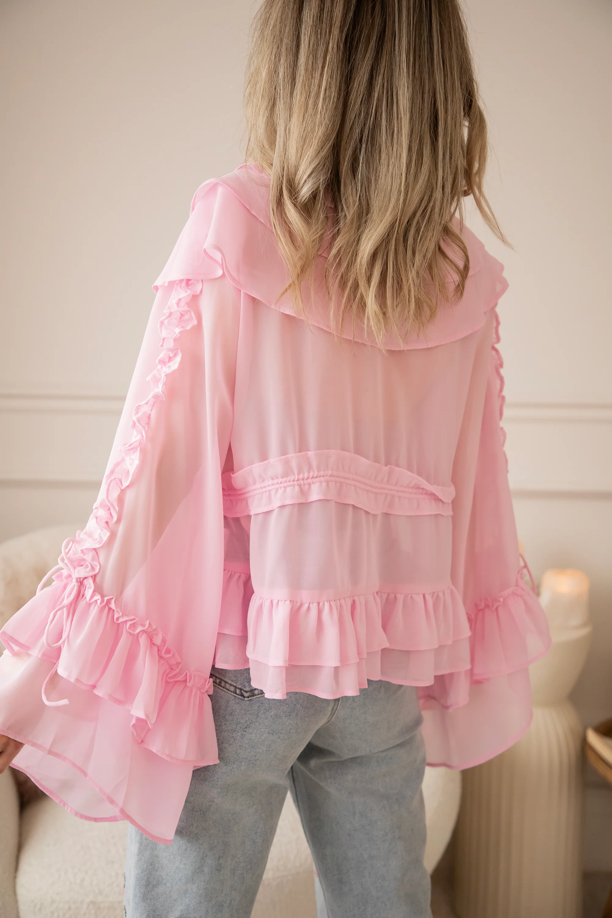 Volantina Pink - Blouse - Image 4