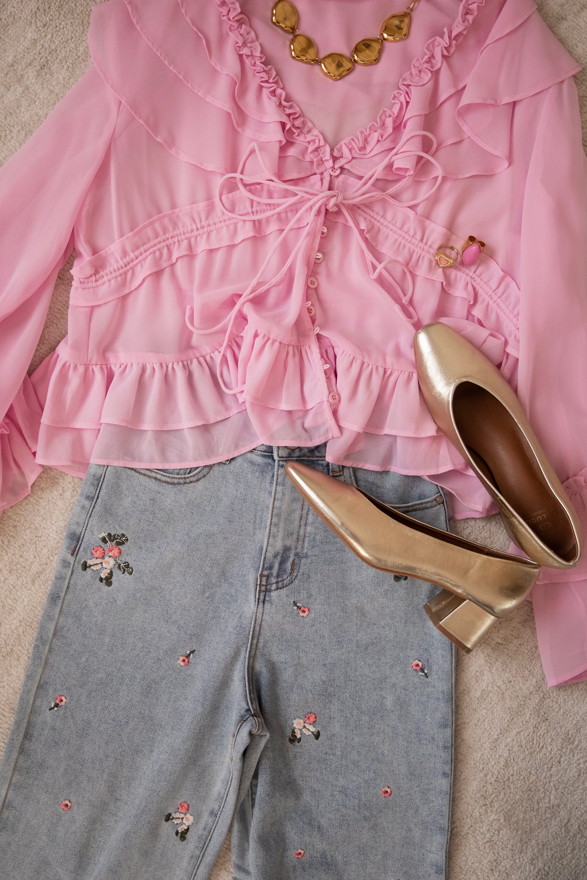 Volantina Pink - Blouse - Image 5