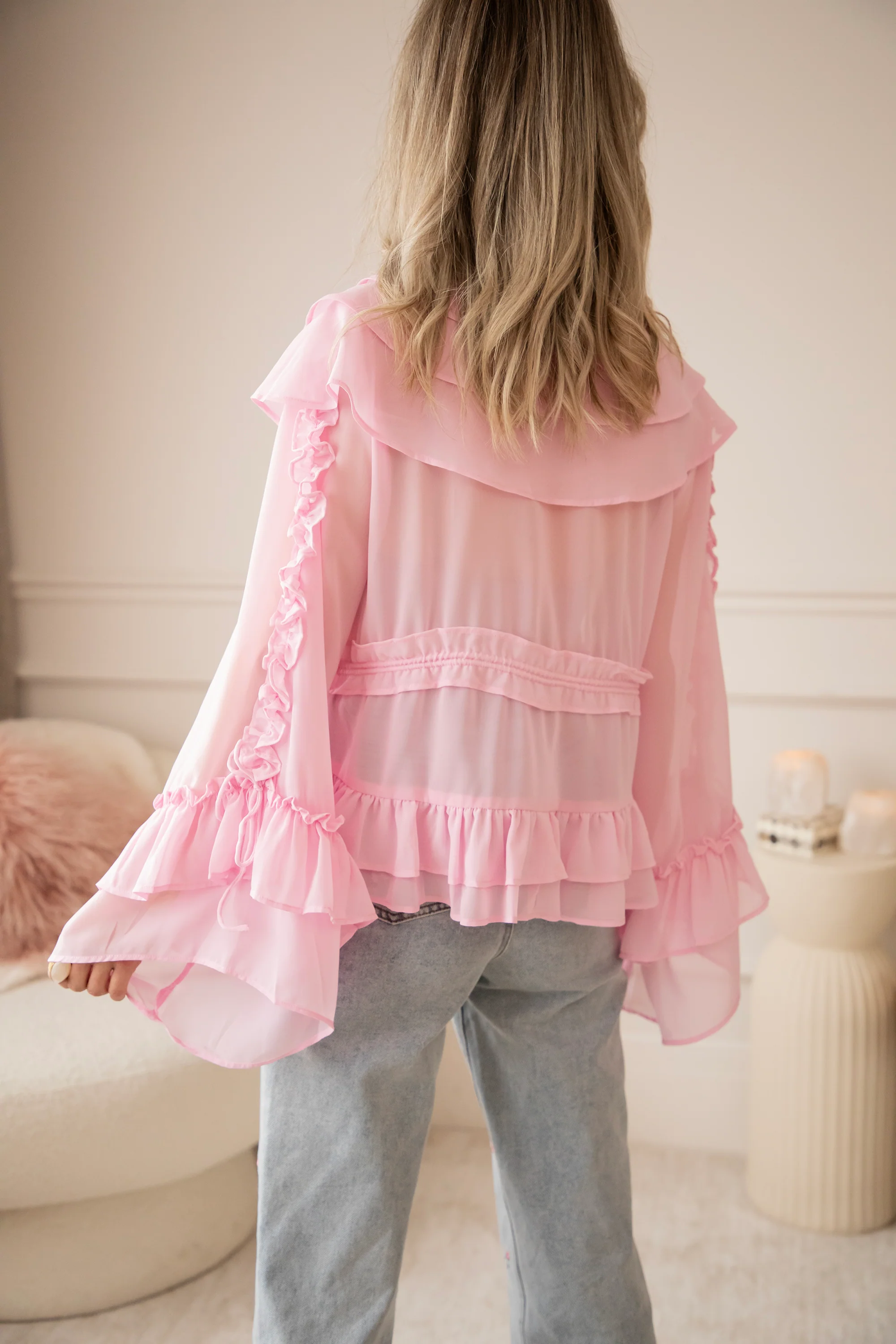 Volantina Pink - Blouse - Image 9