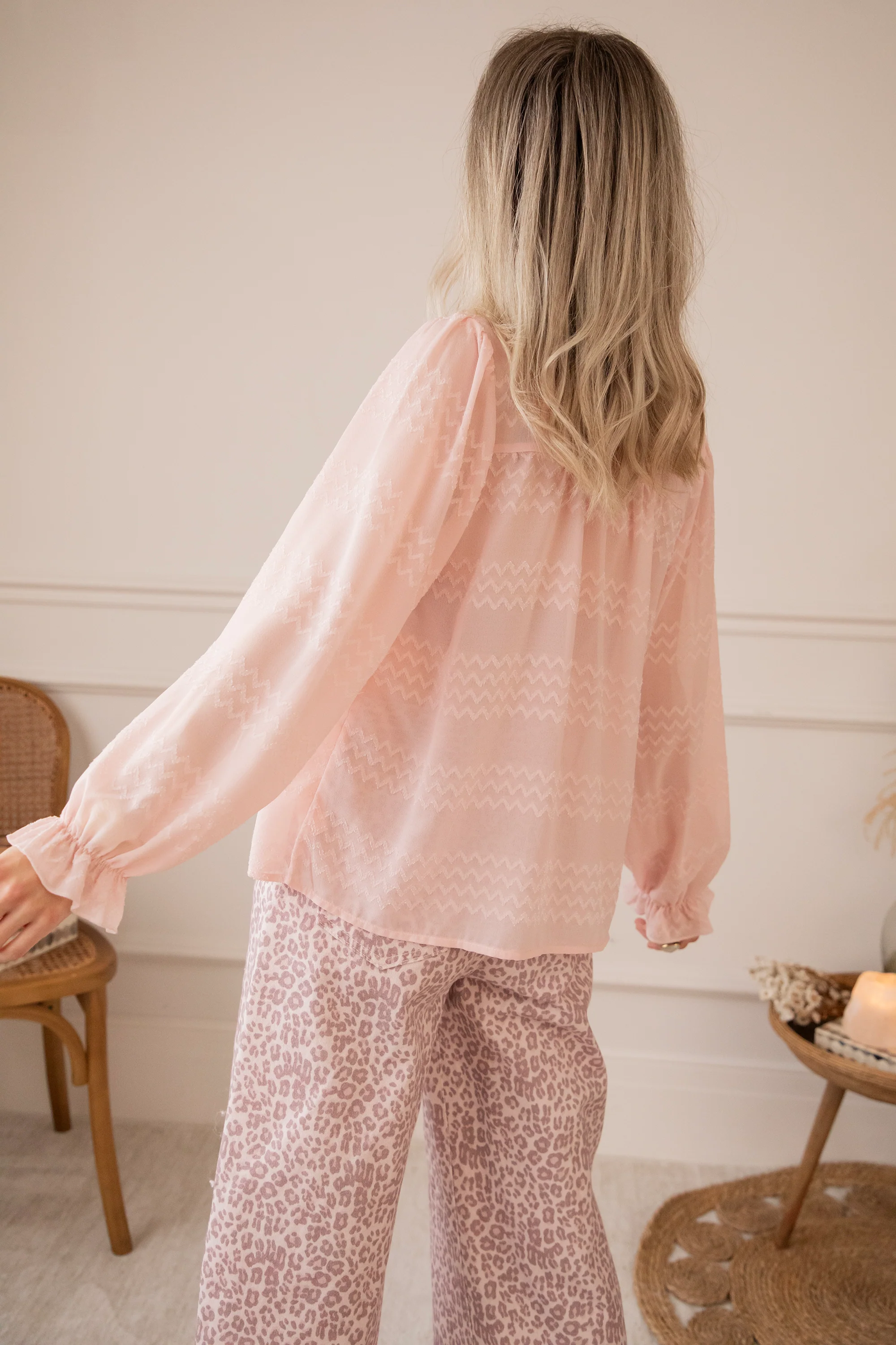 Whisper Waves Soft Pink - Blouse - Image 6