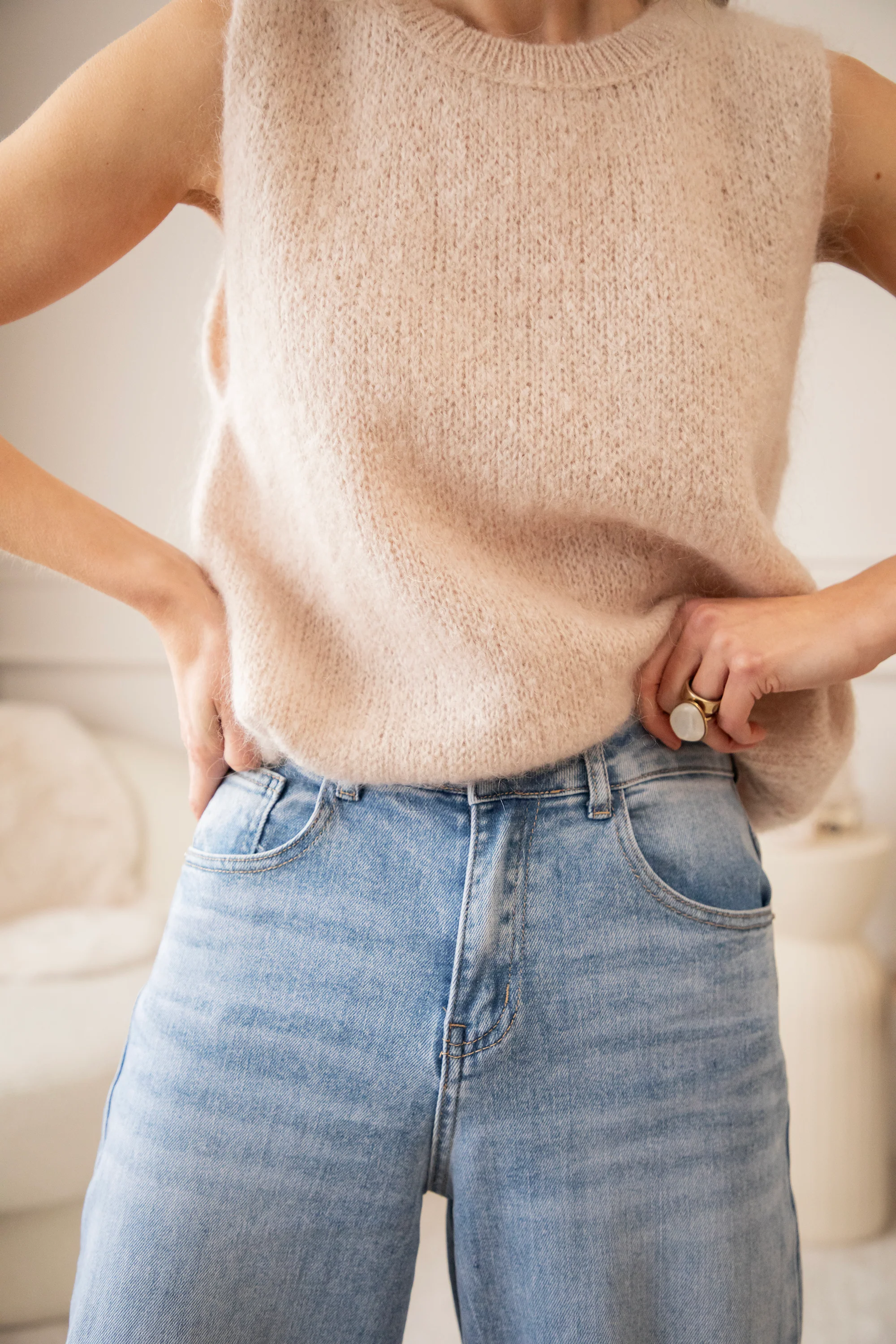 Wide Ease Blue - Jeans - Image 2