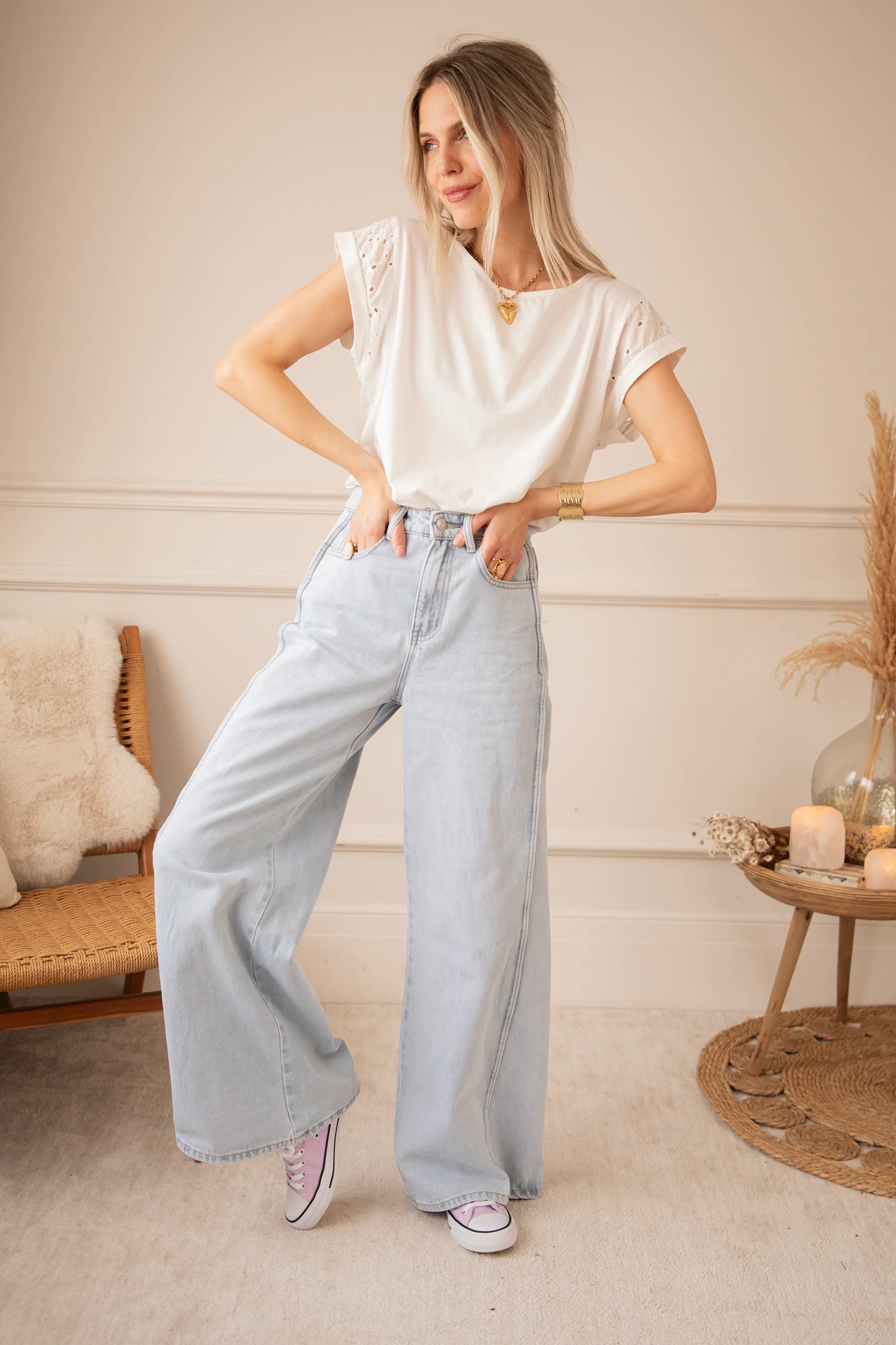 Wide Stitch Light Blue - Jeans - Image 3