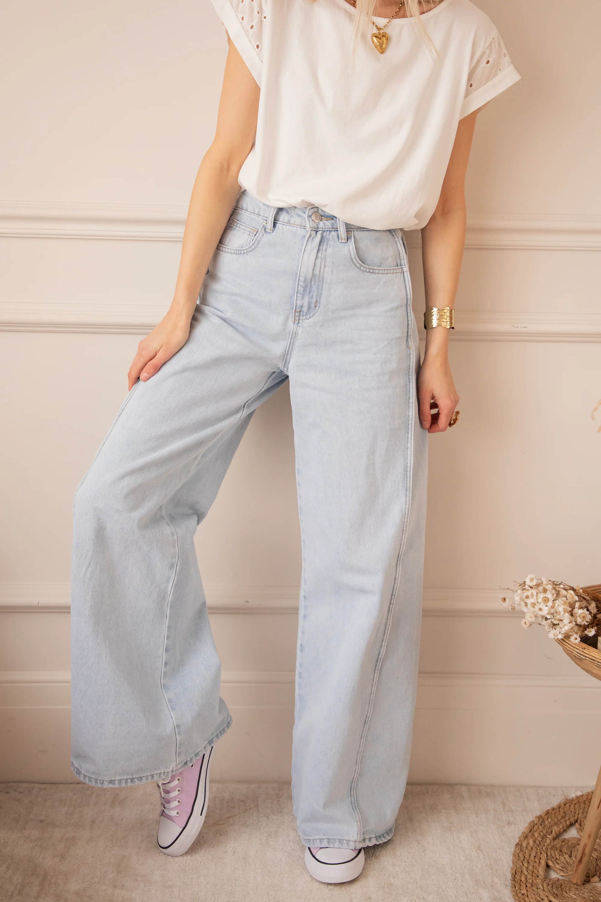 Wide Stitch Light Blue - Jeans - Image 4