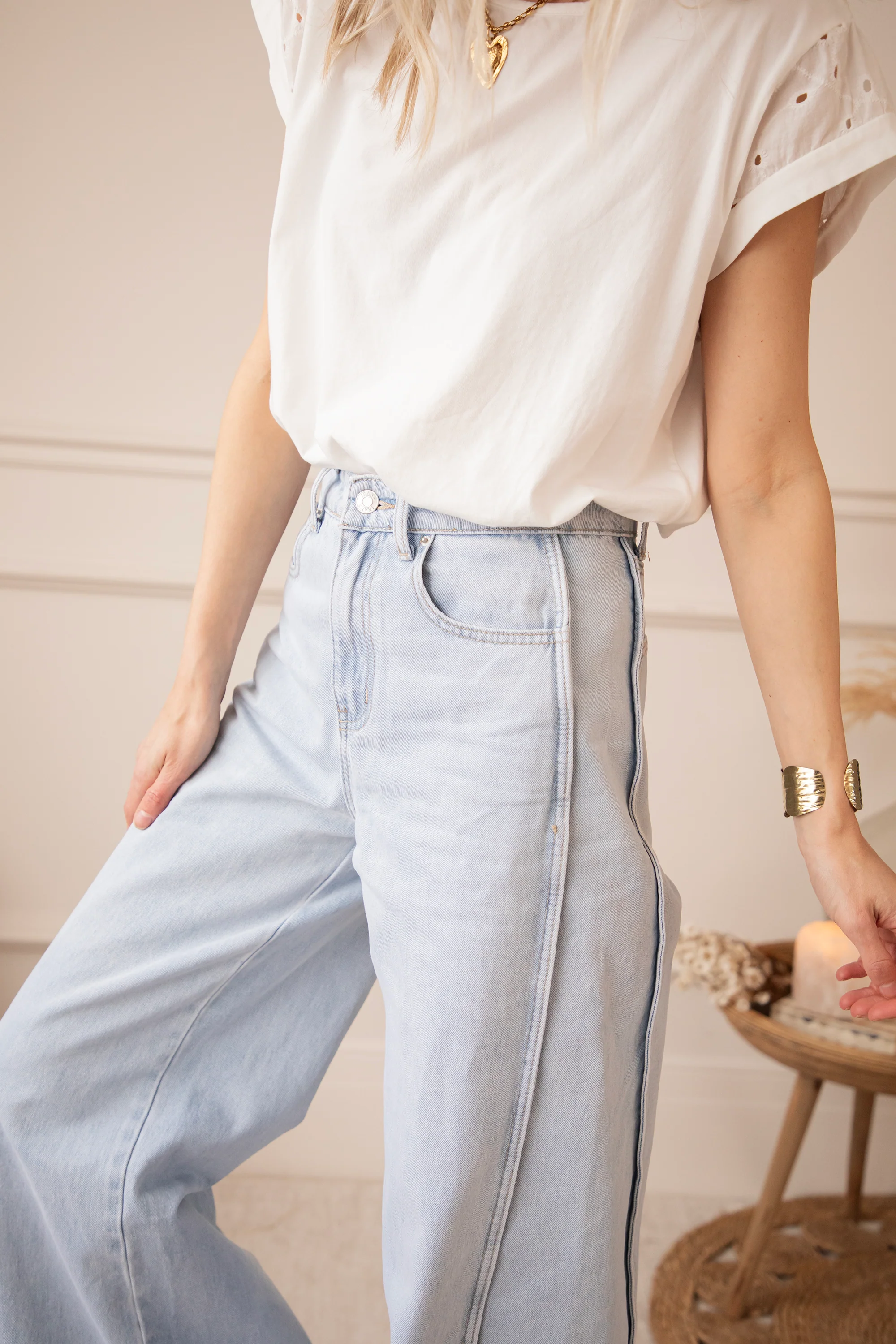 Wide Stitch Light Blue - Jeans - Image 5