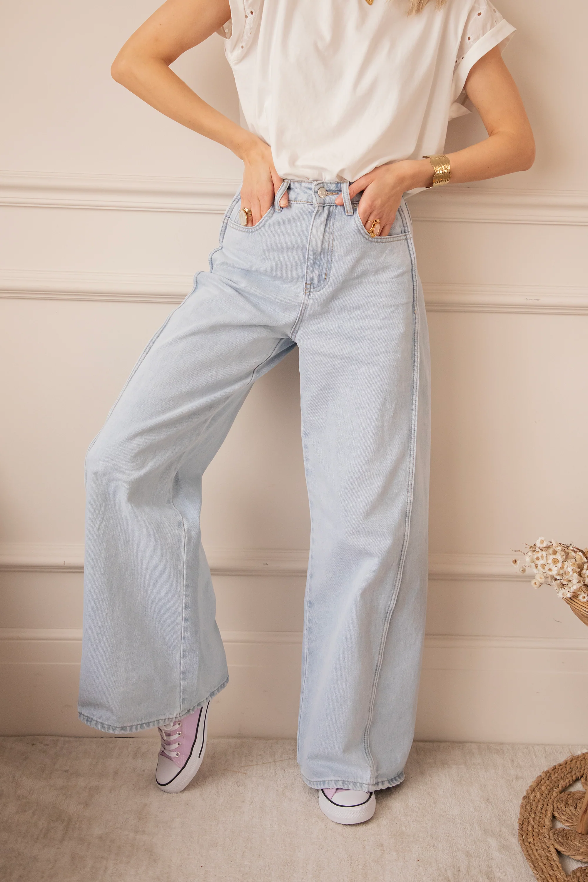 Wide Stitch Light Blue - Jeans - Image 7