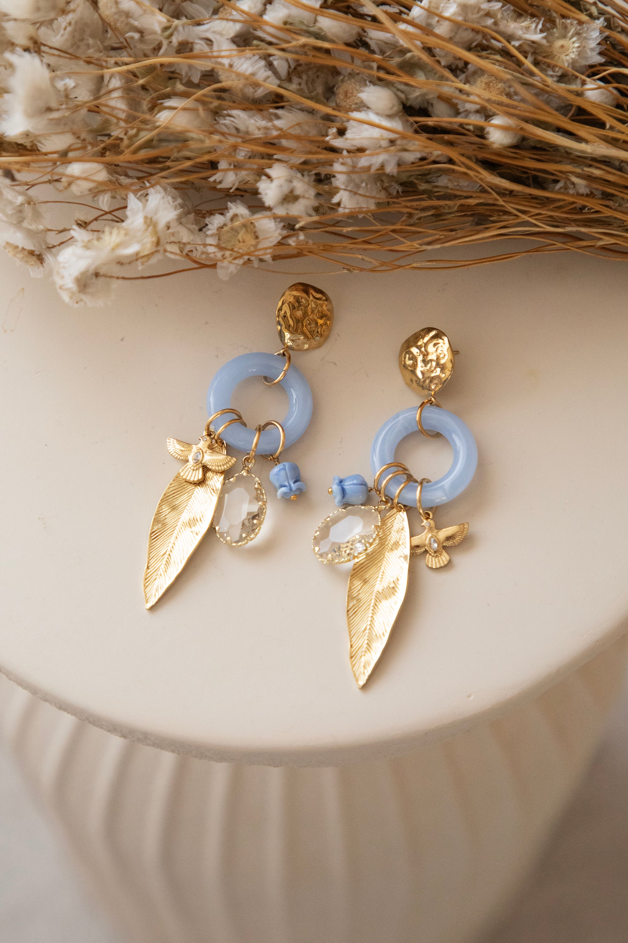 Wing Ring Blue/Gold - Oorbellen - Image 2