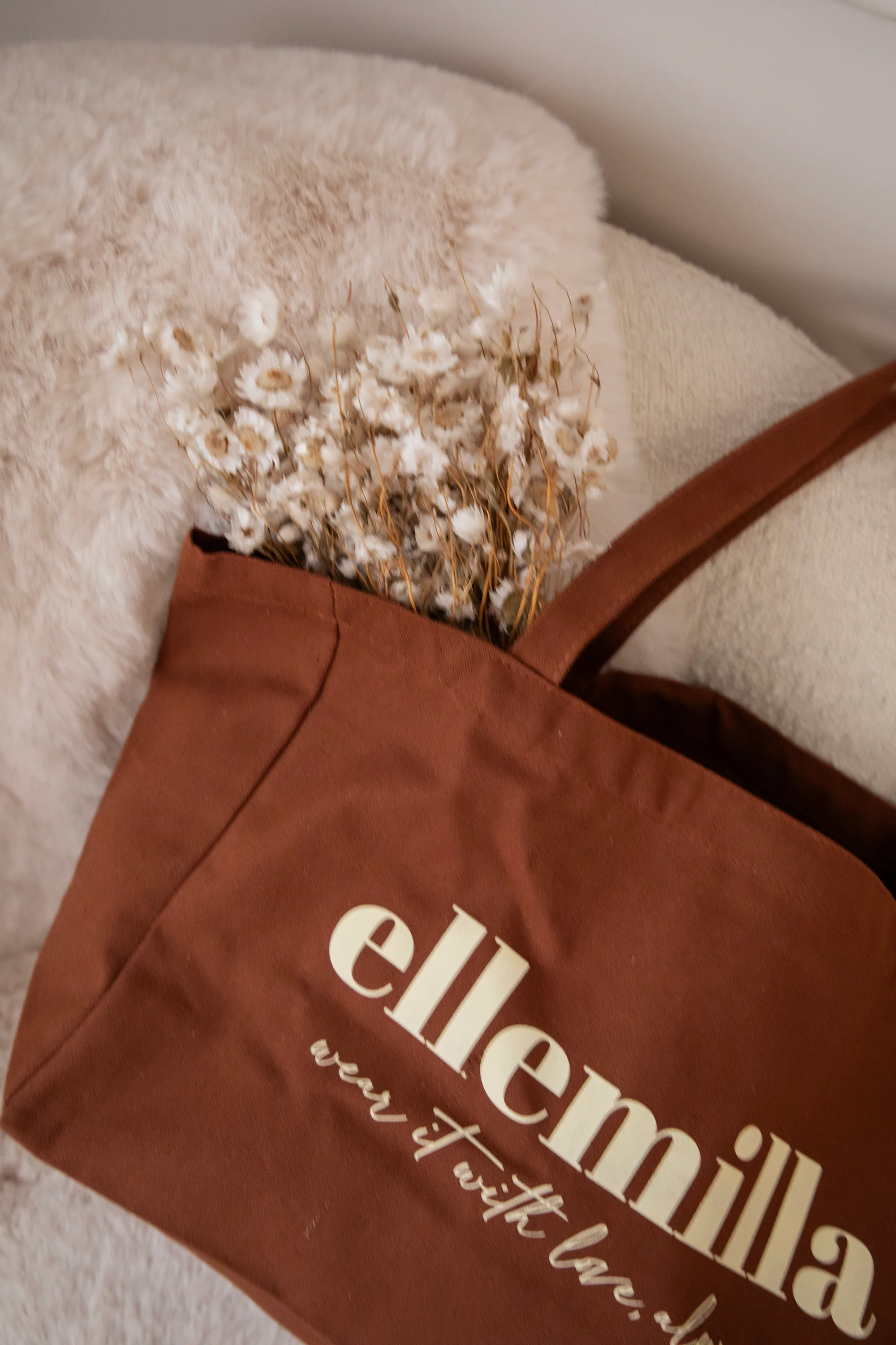 With Love, Always Brown - Canvas Tas - Image 5