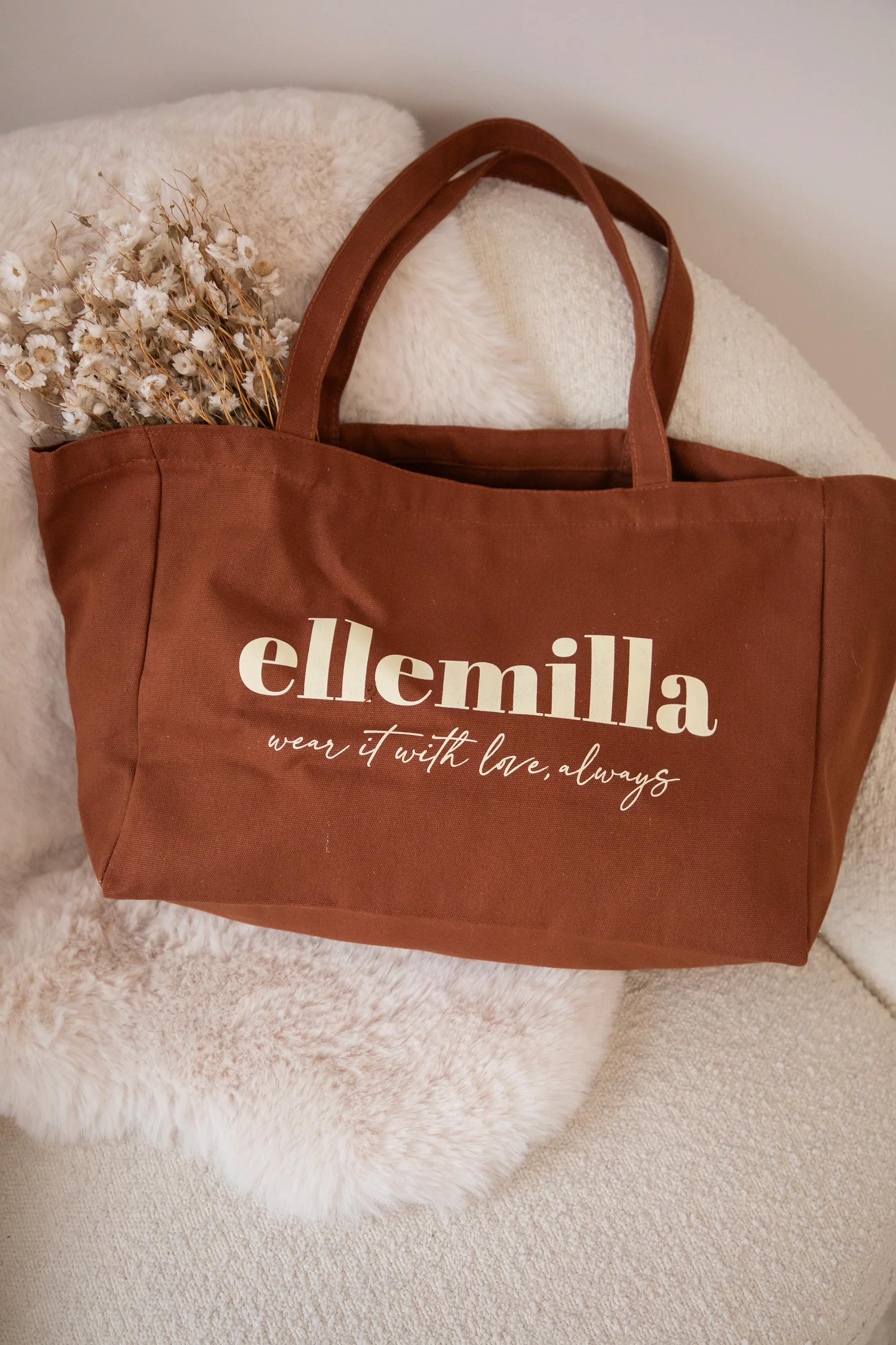 With Love, Always Brown - Canvas Tas - Image 7