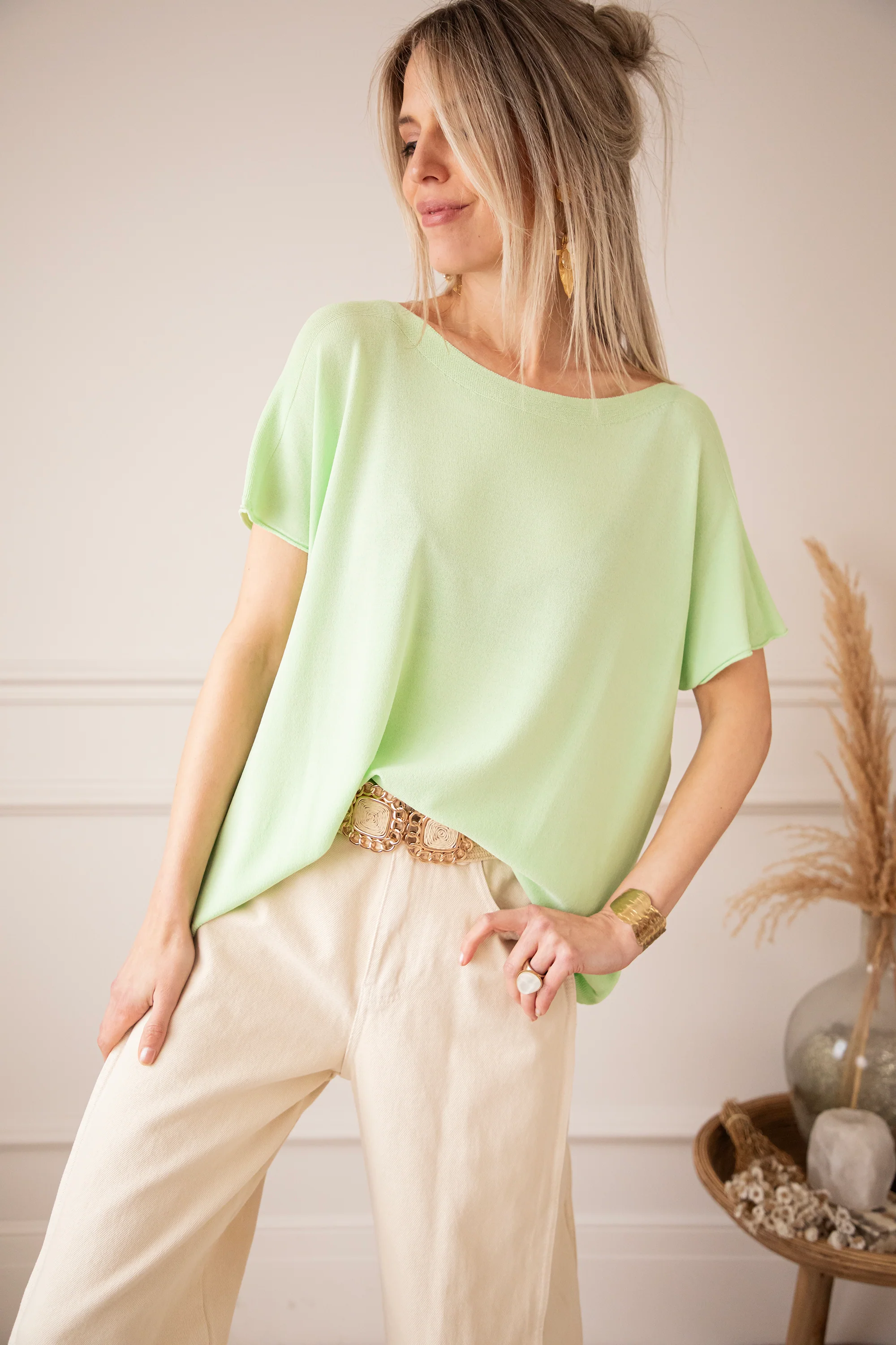 Yuna Lime - T-Shirt - Image 3